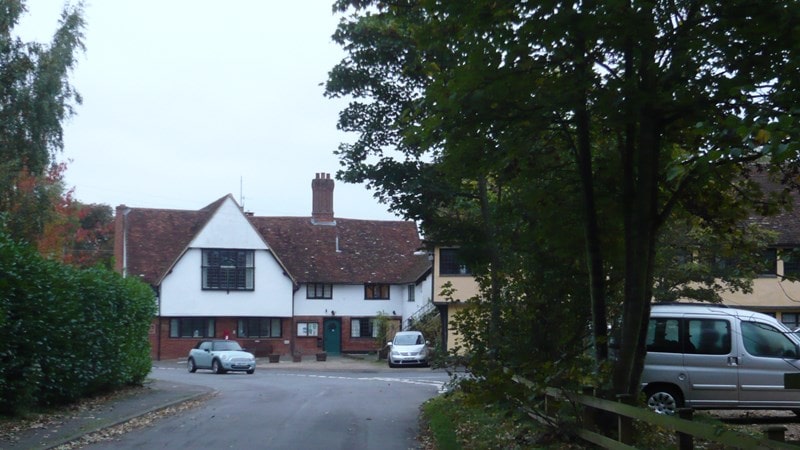 Kelsale village hall from the approach off Main Road
