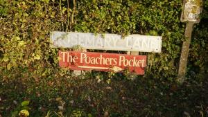 The local hostelry - the Poachers Pocket on Rosemary Lane