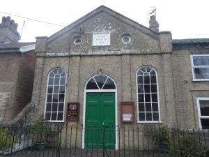 A picture of the facade of the. Kelsale Methodist Chapel